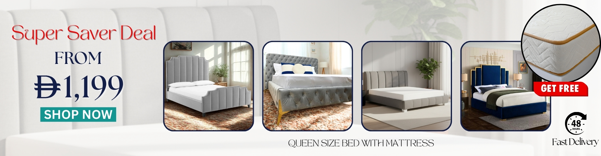 Bed with mattress combo deal